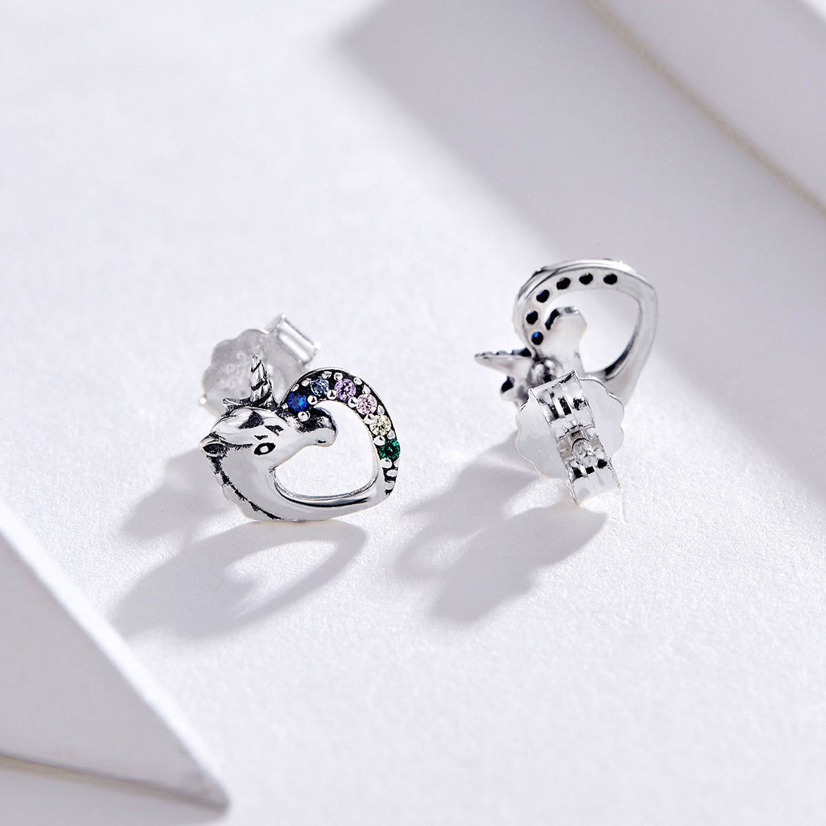 Sterling Silver Oxidized Pavé Cubic Zirconia Earrings