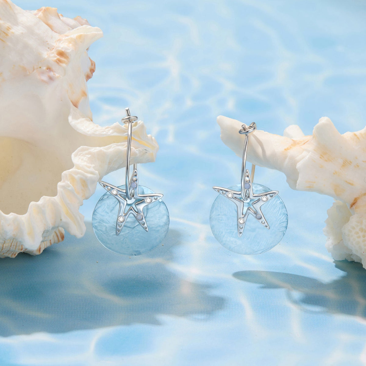 Sterling Silver Nano Opal and CZ Hoop Earrings