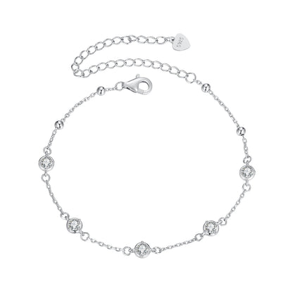 Sterling Silver Moissanite Bracelet