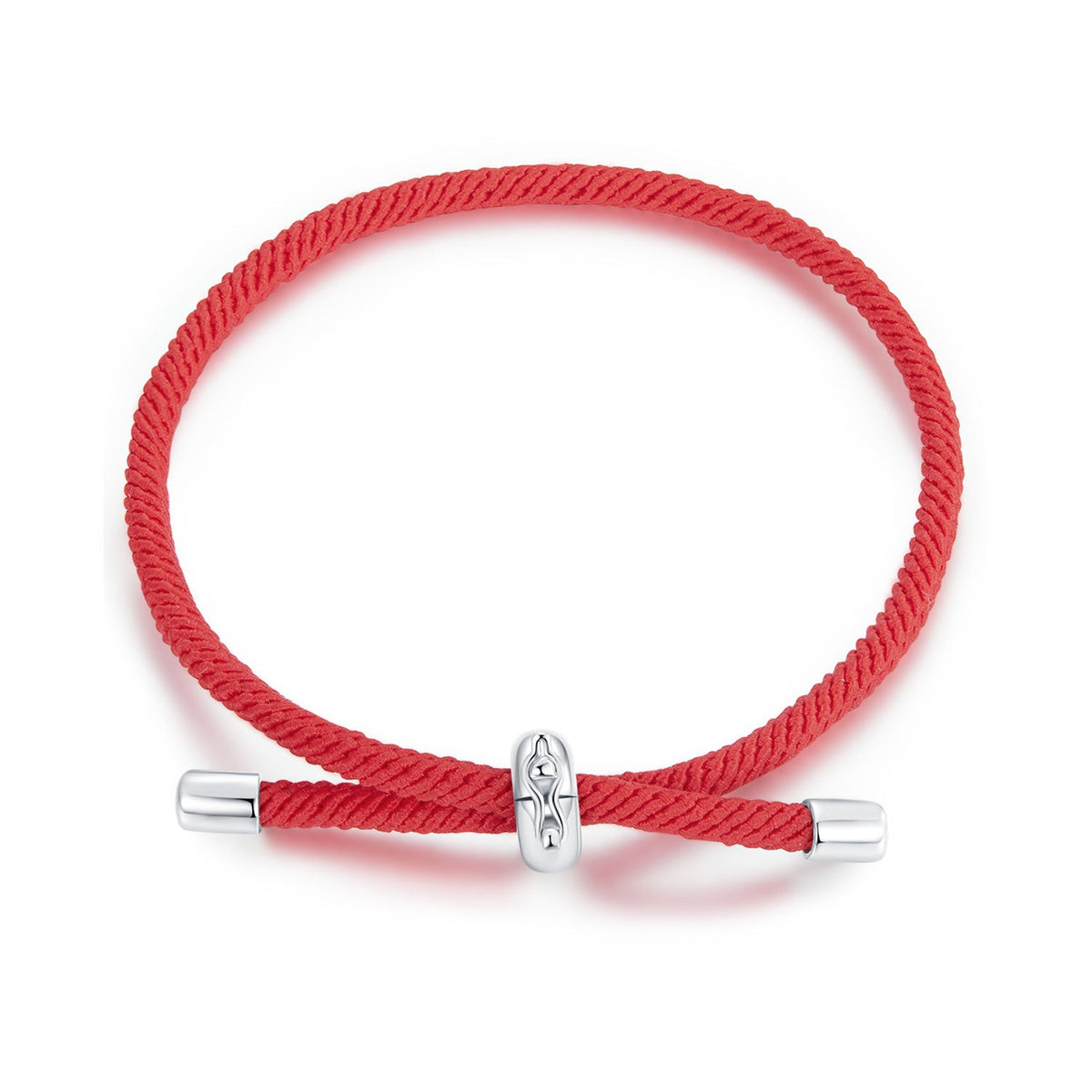 White Gold Plated Rope Bracelet