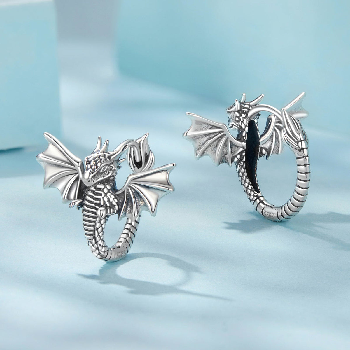 Sterling Silver Oxidized Silver Earrings