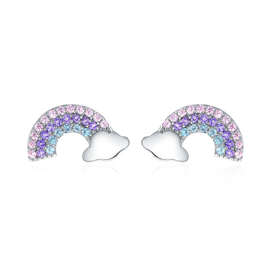 Sterling Silver Cubic Zirconia Pavé Drop Earrings