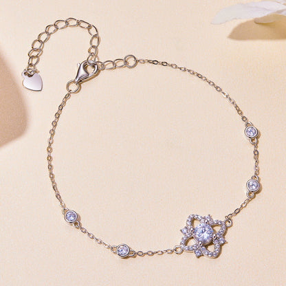 Sterling Silver Moissanite Pavé Bracelet