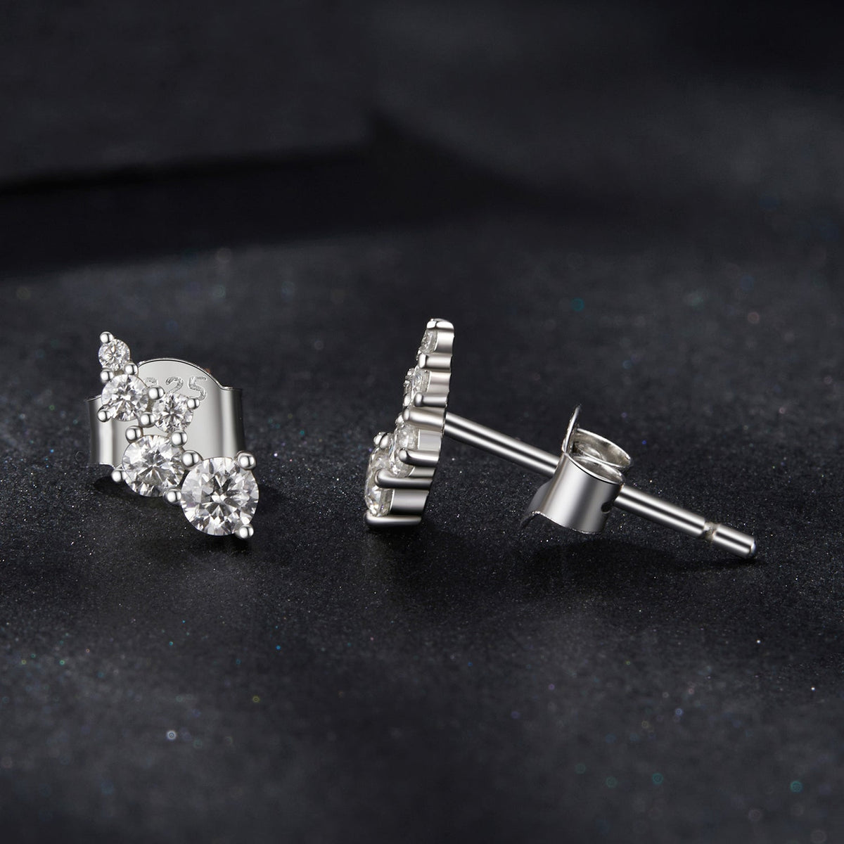 Sterling Silver Moissanite Earrings
