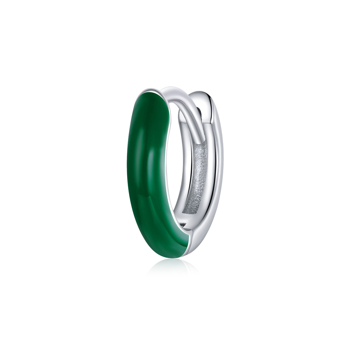 Sterling Silver Enamel Stud Earrings