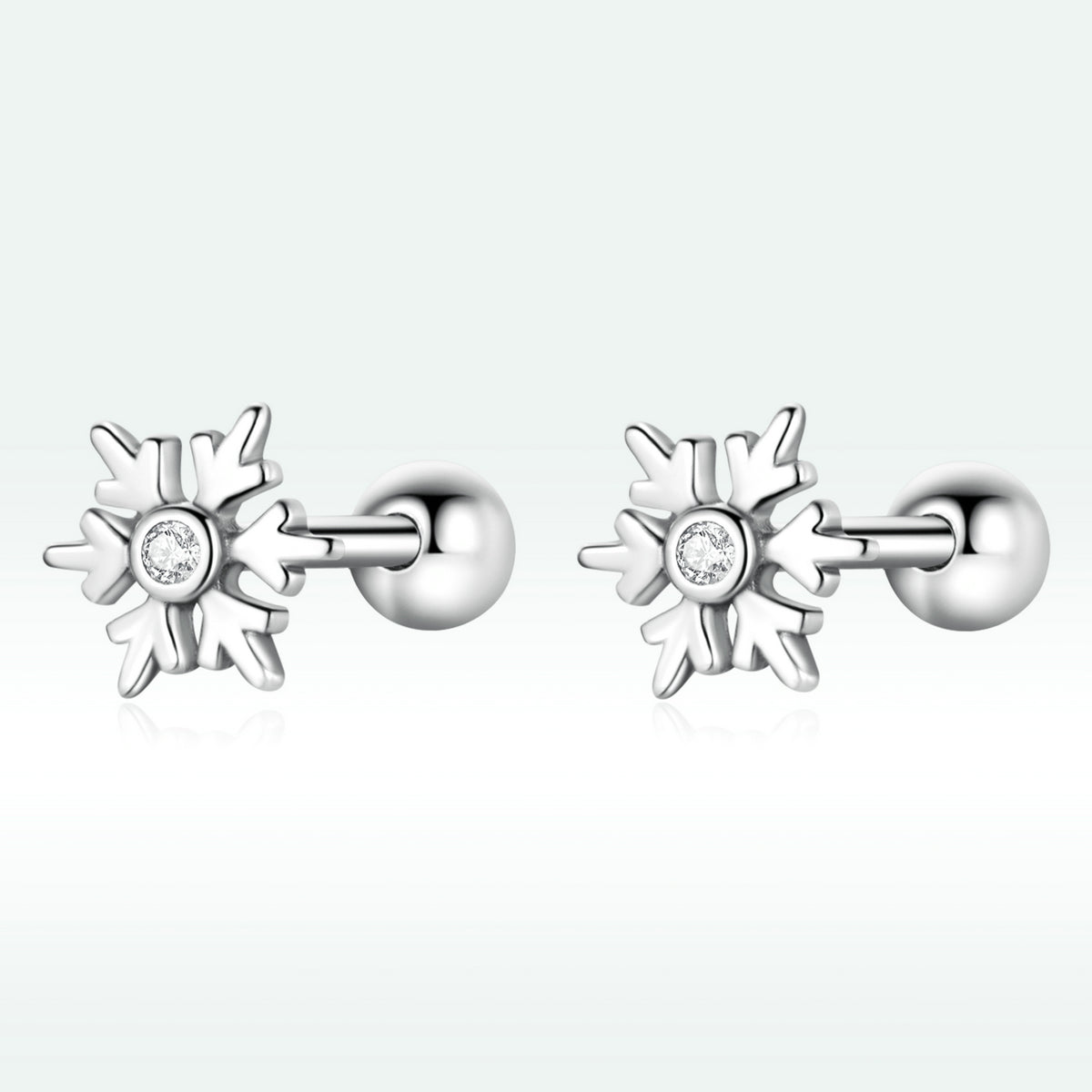 Sterling Silver Oxidized Pavé CZ Earrings