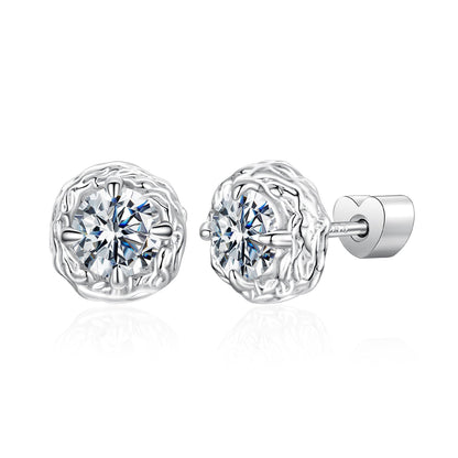 Sterling Silver Moissanite Earrings