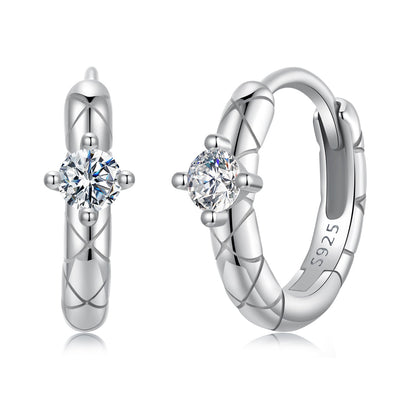 Sterling Silver Moissanite Earrings