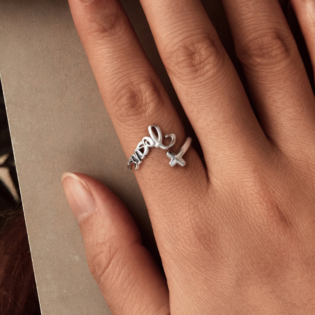 Sterling Silver Oxidized Silver Ring