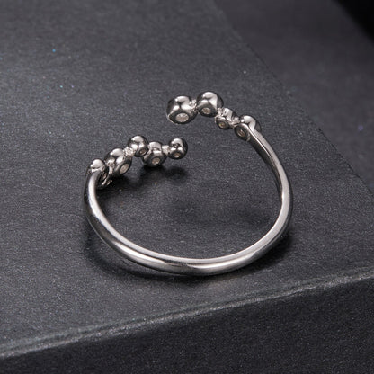 Sterling Silver Moissanite Channel Set Ring