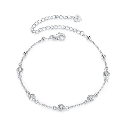 Sterling Silver Moissanite Bracelet