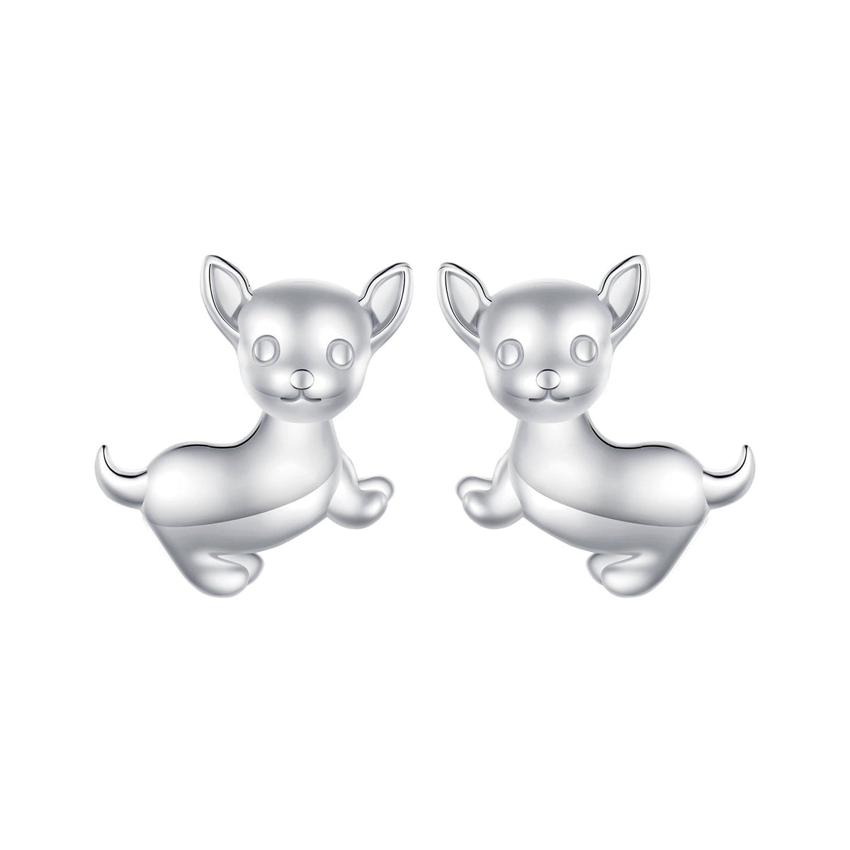 Sterling Silver Platinum Plated Earrings