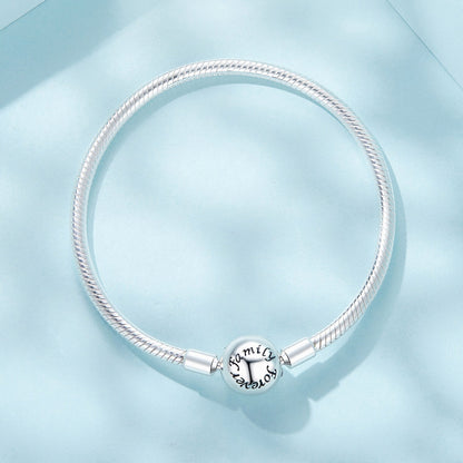 Sterling Silver Oxidized White Gold Bracelet