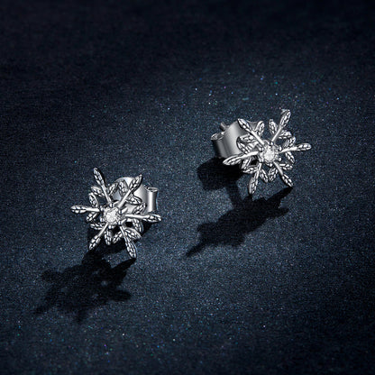 Sterling Silver Cubic Zirconia Pave Earrings