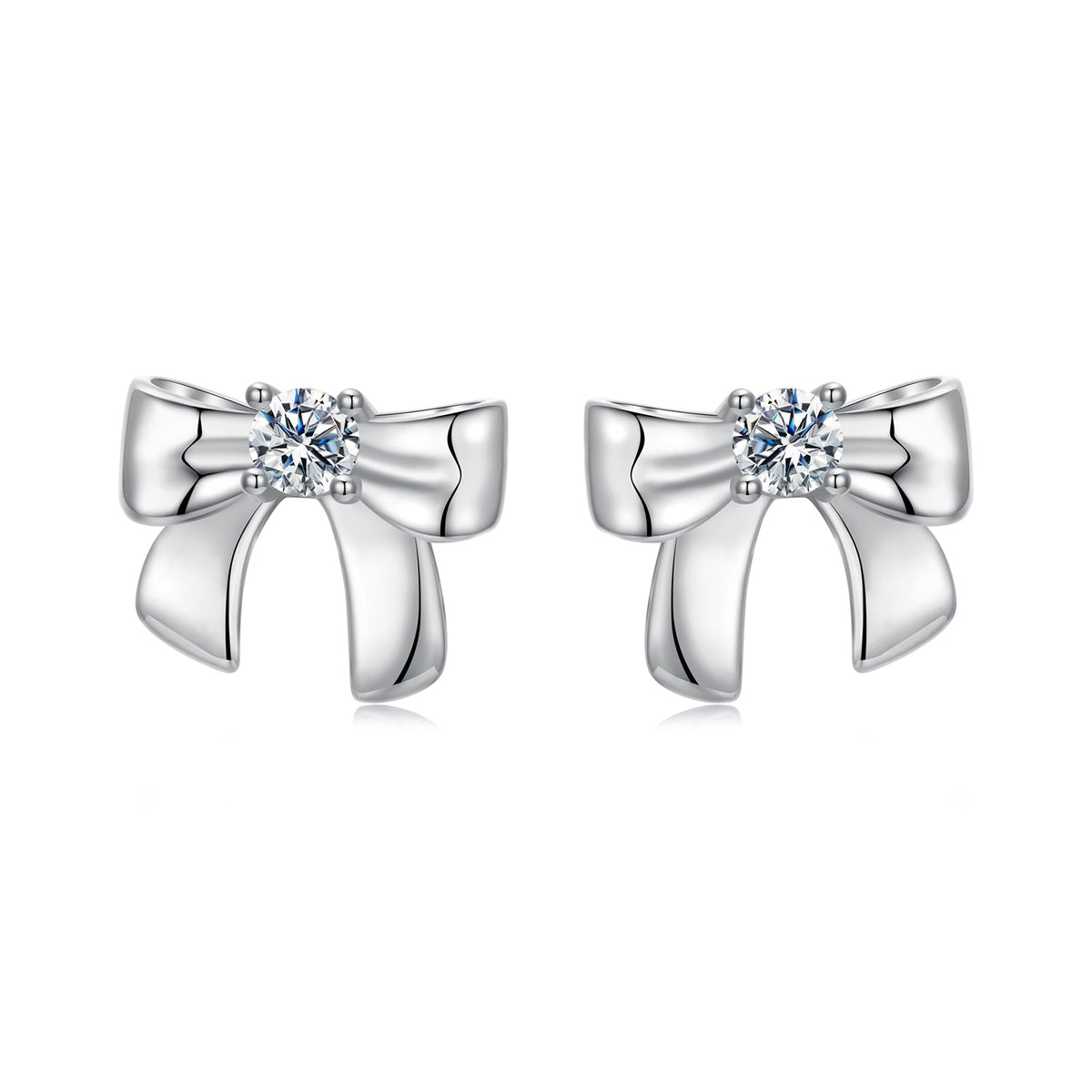 Sterling Silver Moissanite Earrings
