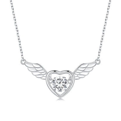 Sterling Silver Adjustable Necklace with Zircon and Cubic Zirconia