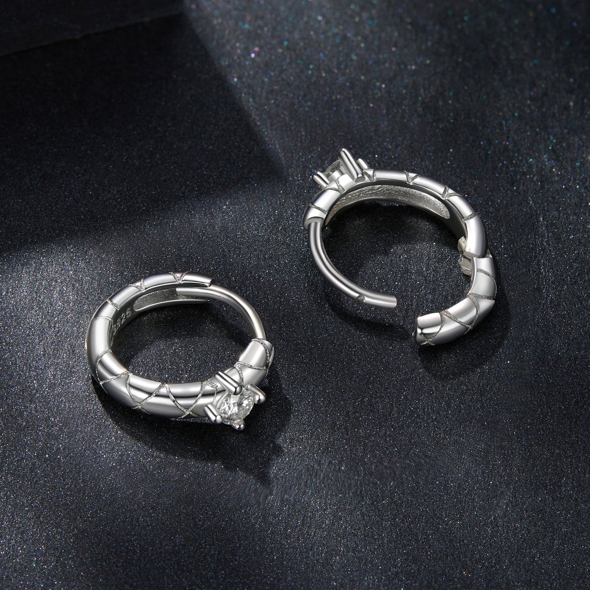 Sterling Silver Moissanite Earrings