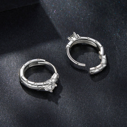 Sterling Silver Moissanite Earrings