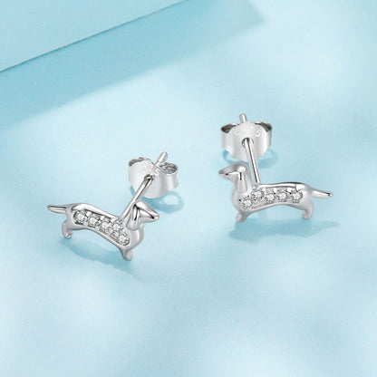 UndeniablyLuxe Fine Jewelry Pavé Cubic Zirconia White Gold Plated Earrings