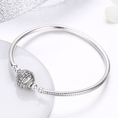 Sterling Silver Circular Head Bracelet