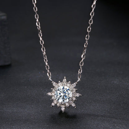 Sterling Silver Moissanite Necklace