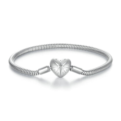 White Gold Plated Pavé Cubic Zirconia Bracelet