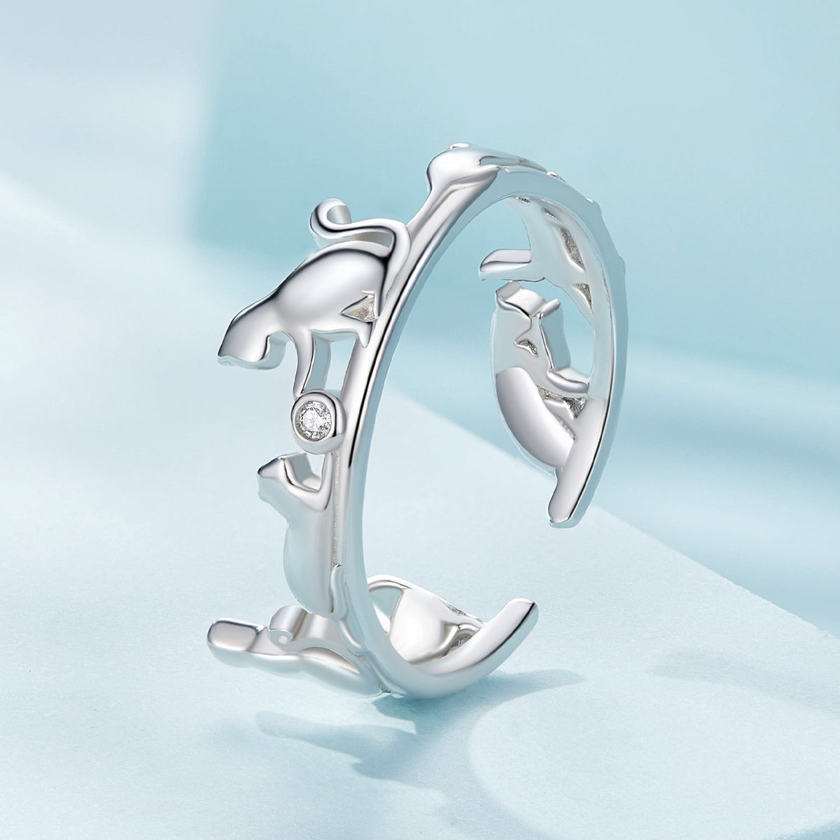Sterling Silver Pavé CZ Ring