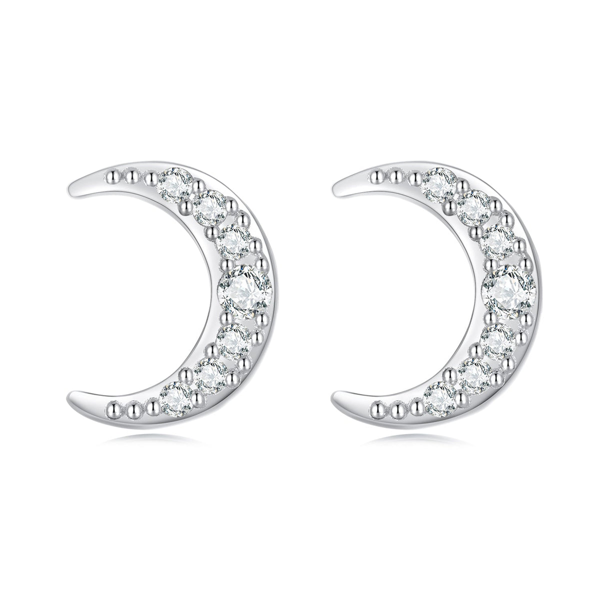 Sterling Silver Pavé Cubic Zirconia Earrings