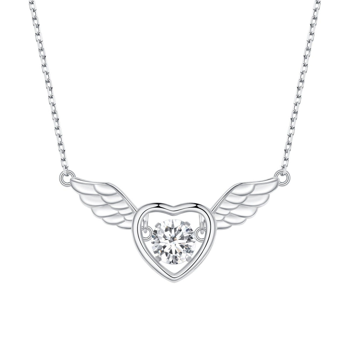 Sterling Silver Adjustable Necklace with Zircon and Cubic Zirconia