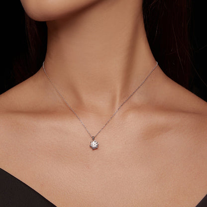 Sterling Silver Moissanite Necklace