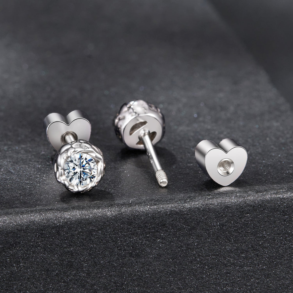 Sterling Silver Moissanite Earrings