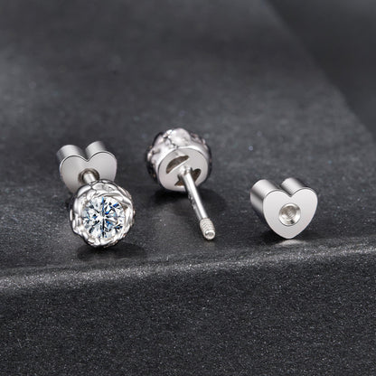 Sterling Silver Moissanite Earrings