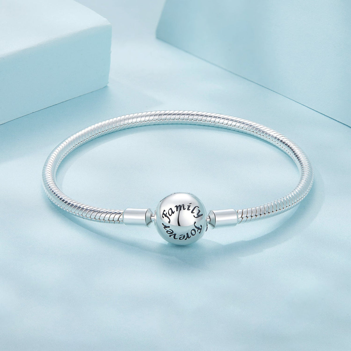 Sterling Silver Oxidized White Gold Bracelet
