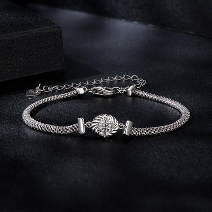 White Gold Plated Moissanite Bracelet
