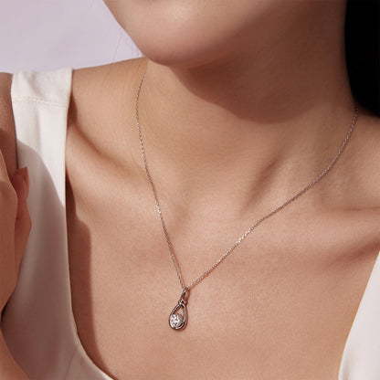 Sterling Silver Moissanite Necklace