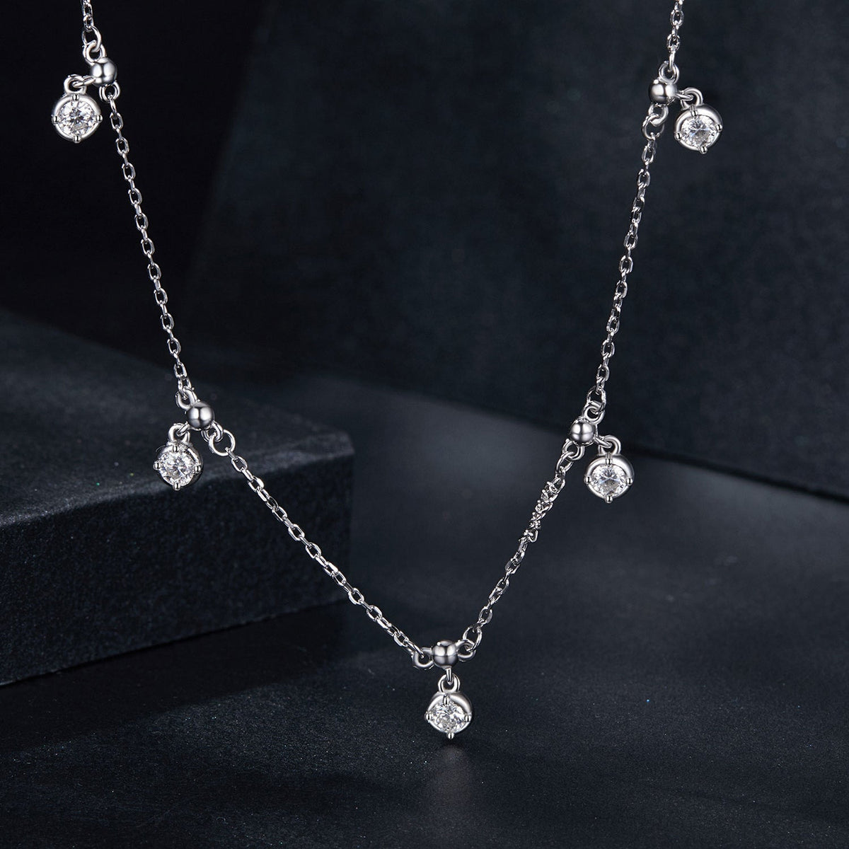 Sterling Silver Moissanite Necklace