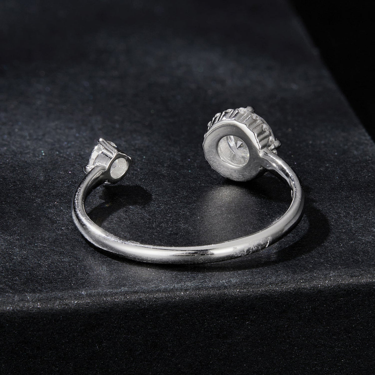 Sterling Silver Moissanite Ring
