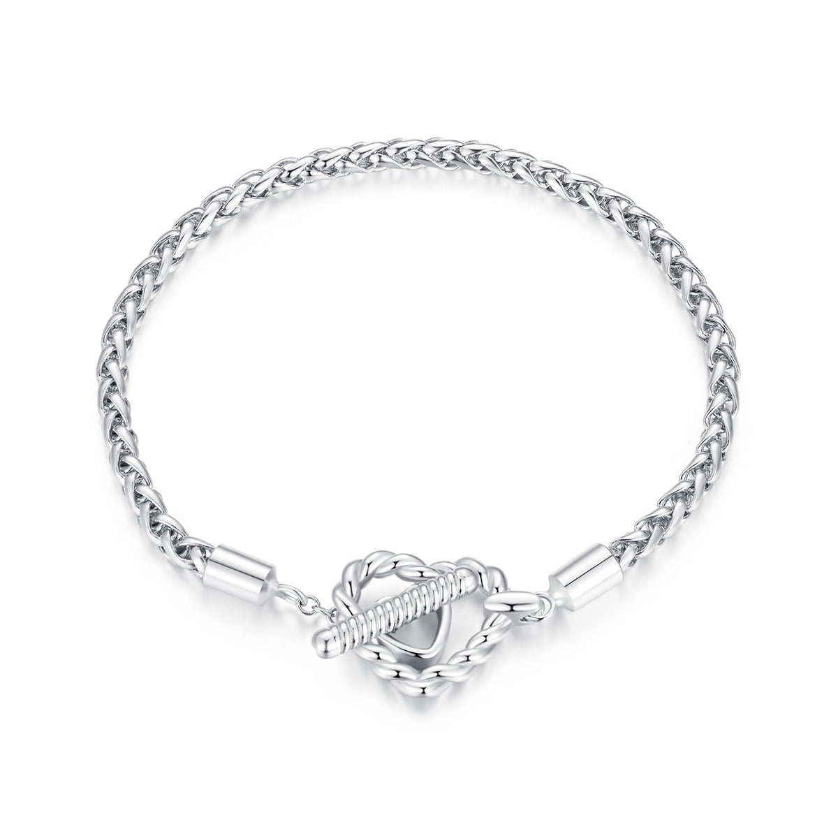 Platinum Plated Sterling Silver 3.0mm Bracelet