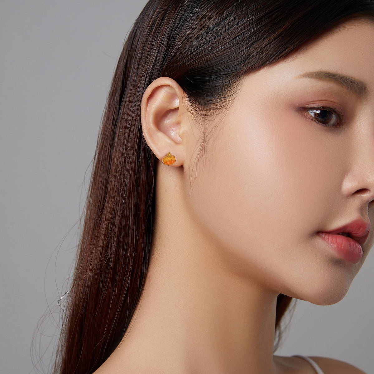 Gold Plated Sterling Silver Enamel Earrings