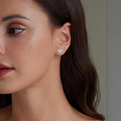 Sterling Silver Cubic Zirconia Pavé Earrings