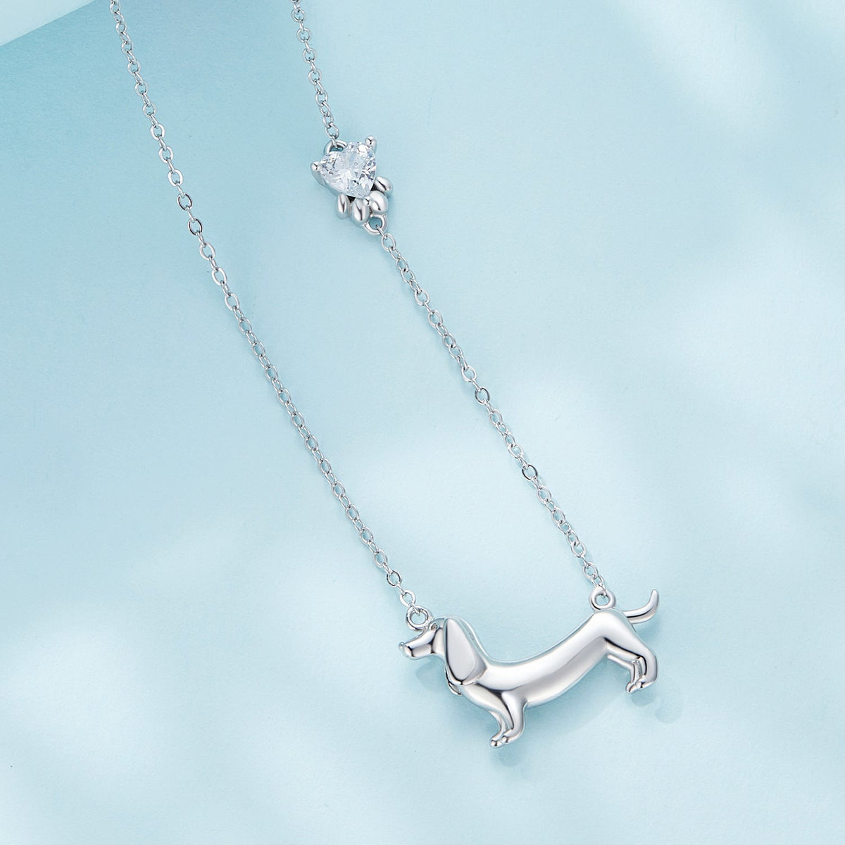 Sterling Silver CZ Pendant Necklace