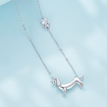 Sterling Silver CZ Pendant Necklace