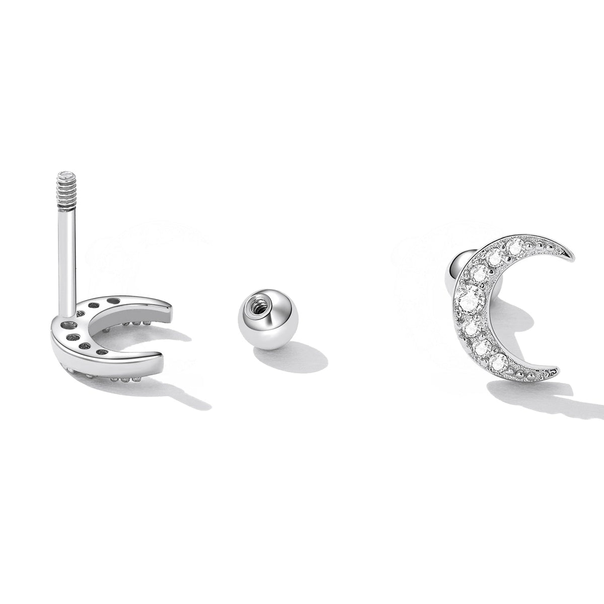 Sterling Silver Pavé Cubic Zirconia Earrings