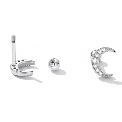 Sterling Silver Pavé Cubic Zirconia Earrings