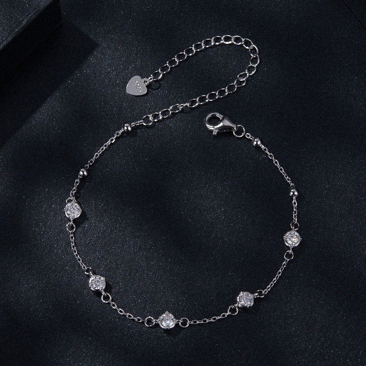 Sterling Silver Moissanite Bracelet