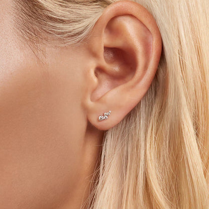 Sterling Silver Moissanite Earrings
