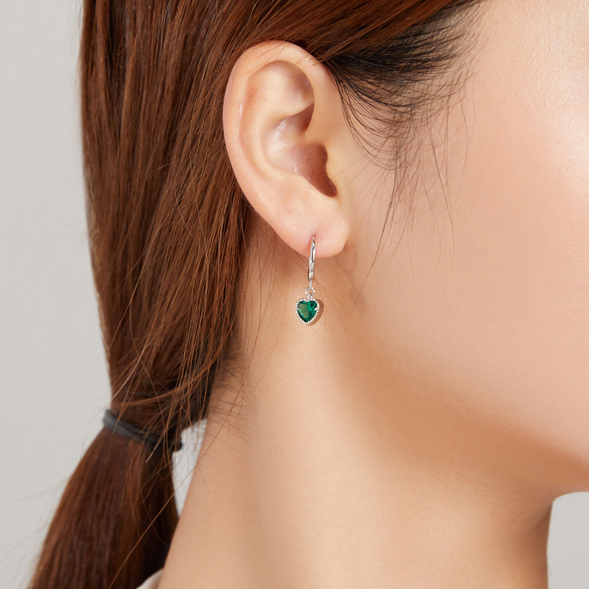 Sterling Silver Pavé CZ Snake and Love Drop Earrings