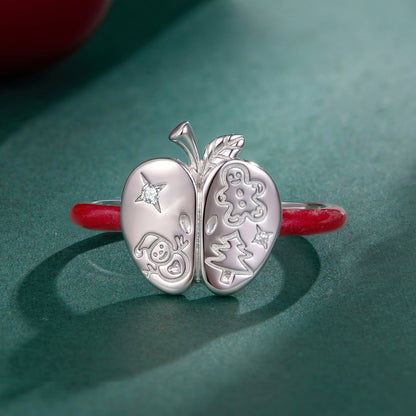 Sterling Silver Enamel Pavé Cubic Zirconia Ring