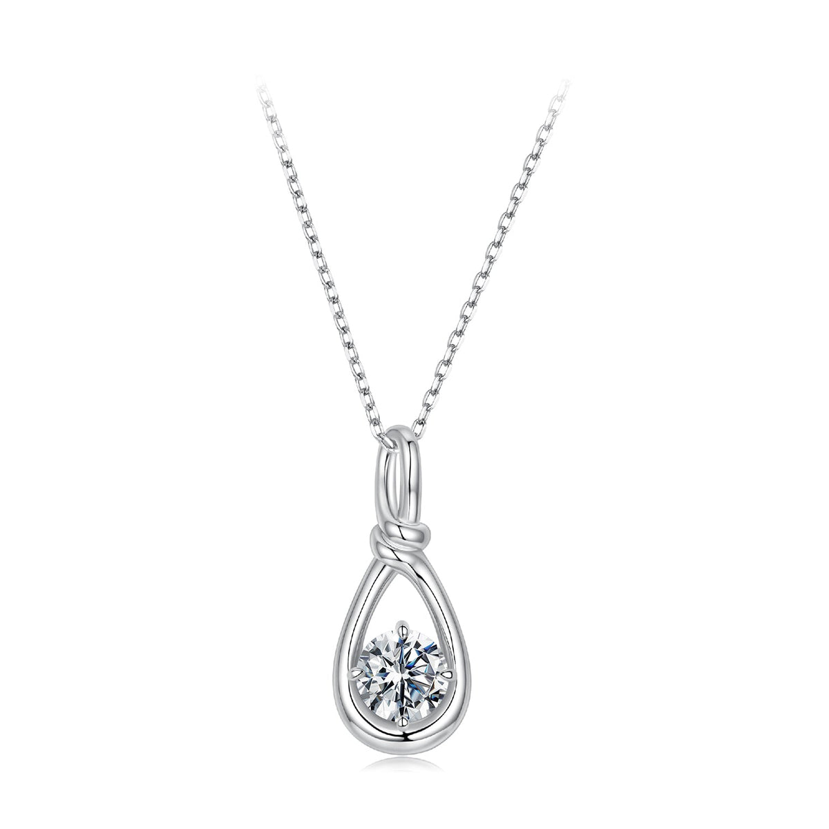 Sterling Silver Moissanite Necklace