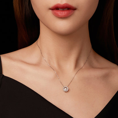 Sterling Silver Moissanite Pendant Necklace